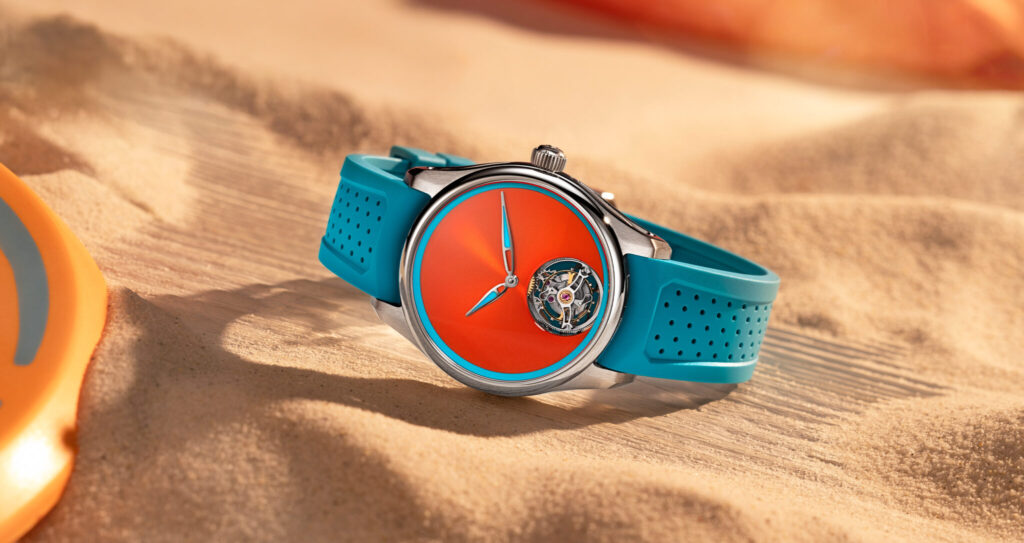 H. Moser & Cie Pioneer Tourbillon Spiced Aqua