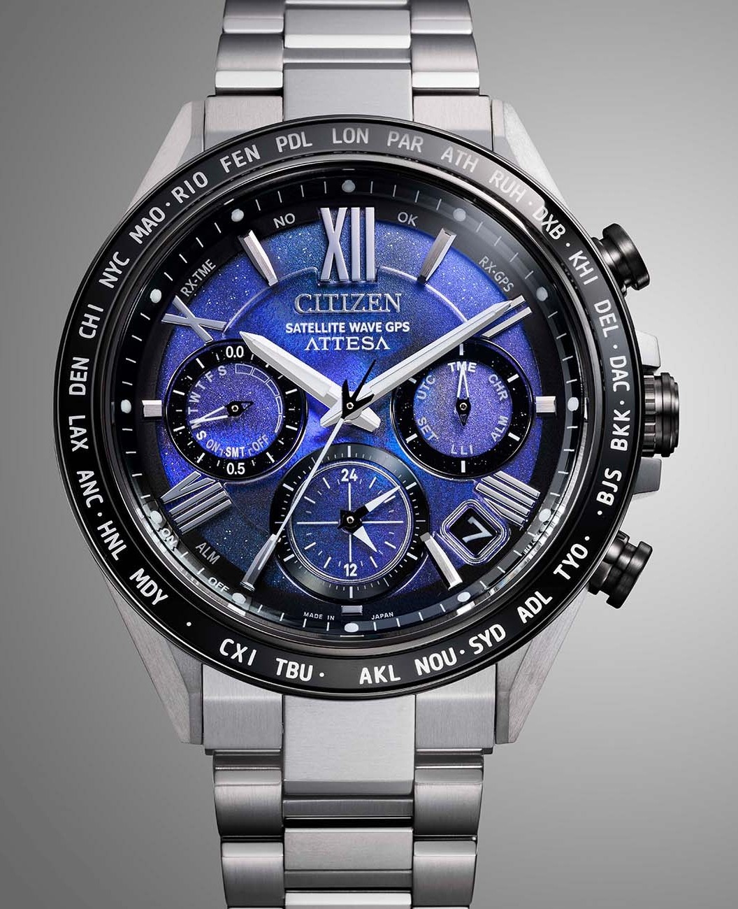 Citizen Attesa Satellite Wave GPS Unite With Blue Limited Edition