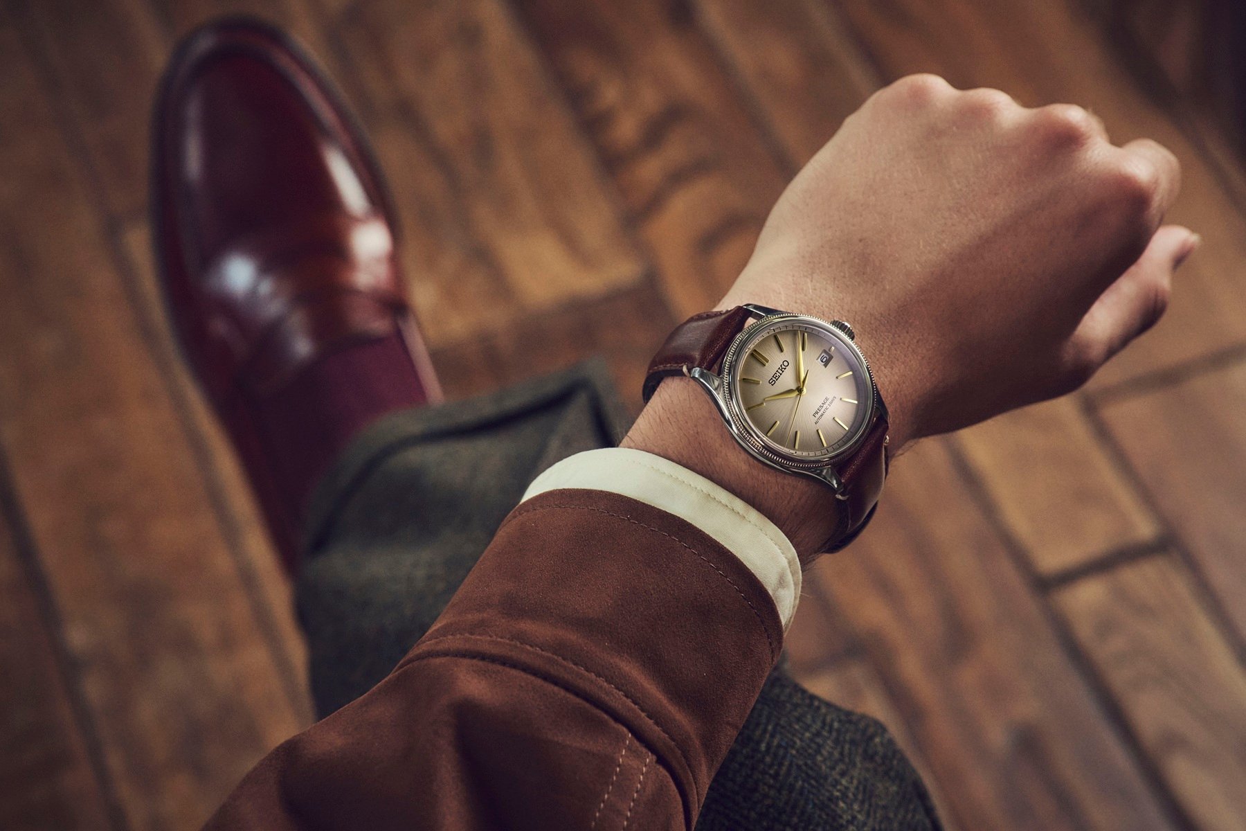 Seiko Presage Classic Upcycled Leather Strap Limited Edition