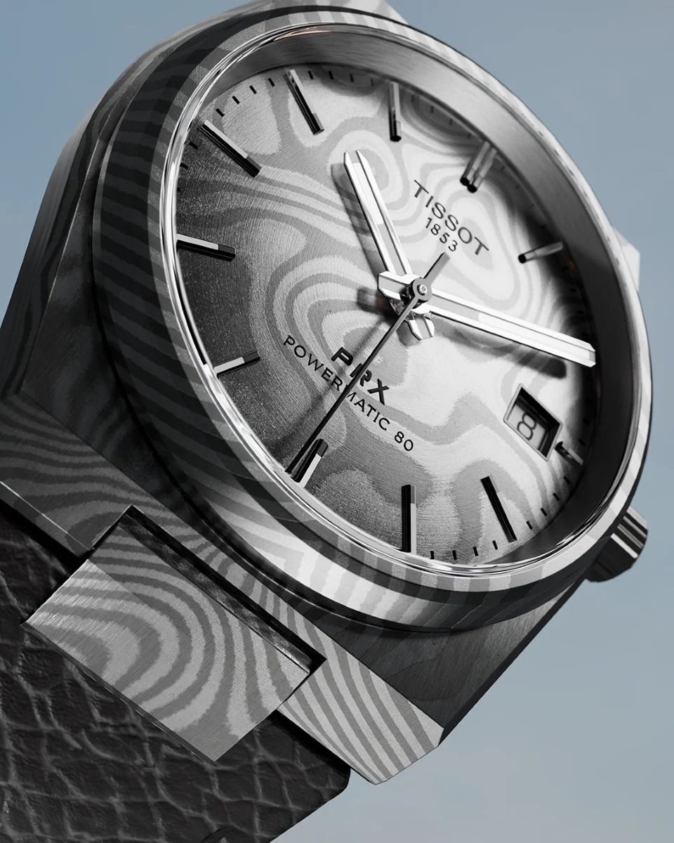 Tissot PRX Powermatic 80 Damascus Steel