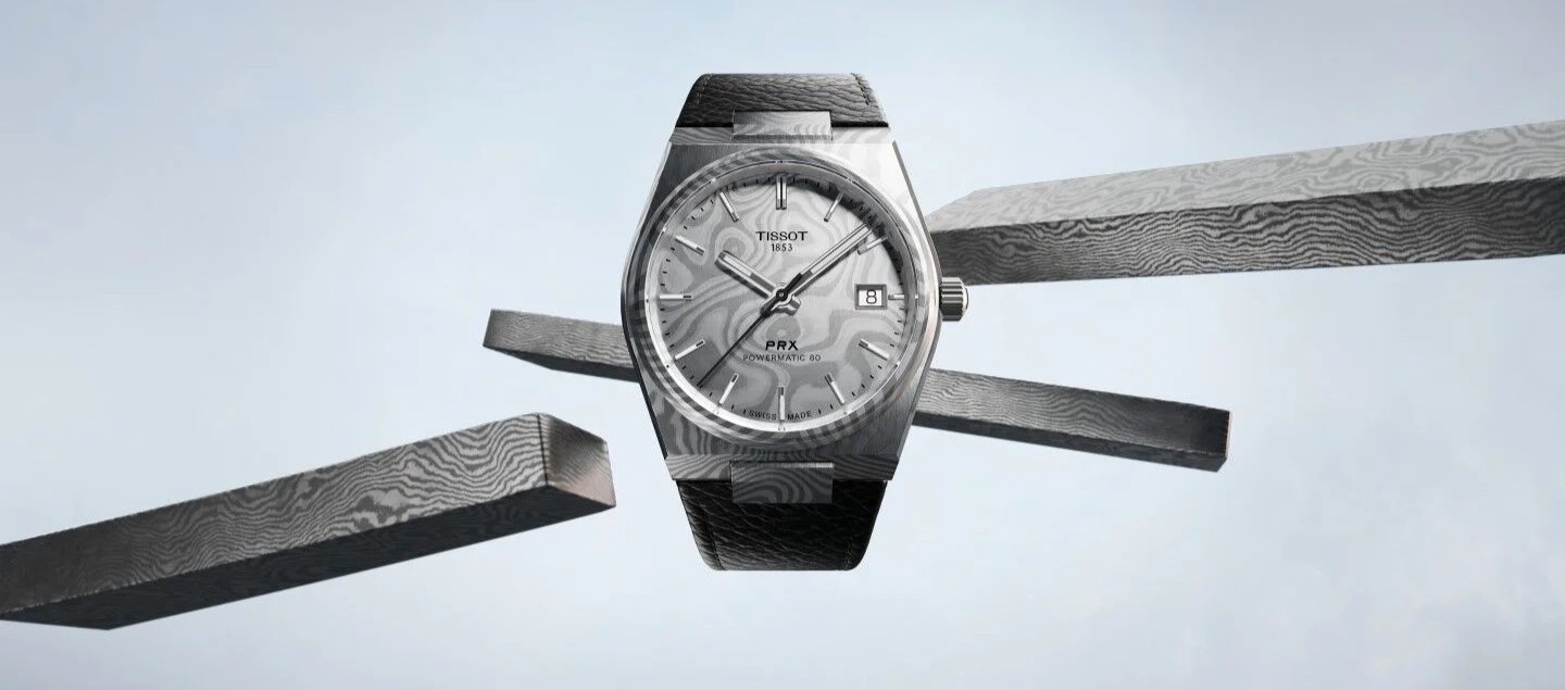 Tissot PRX Powermatic 80 Damascus Steel