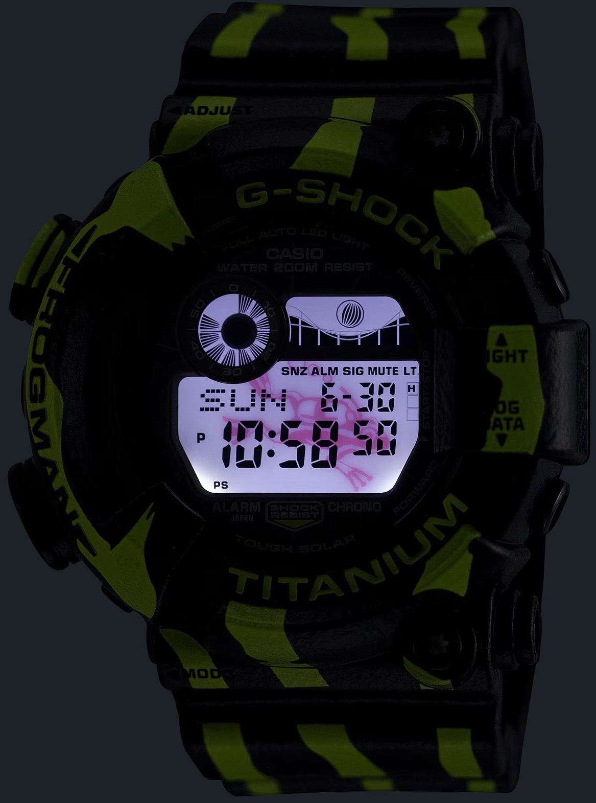 Casio G-Shock Frogman Three-striped Poison Frog Limited Edition